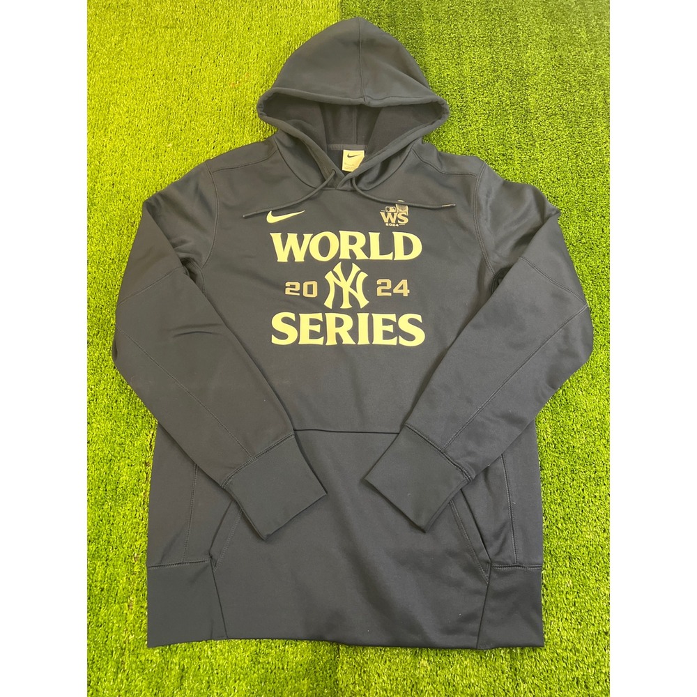 Nike New York Yankees‎ 2024 World Series Hoodie Mens Medium Navy Blue Therma-FIT